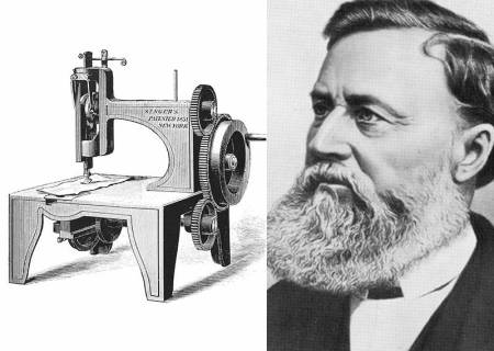 வணிகரீதியிலான தையல் இயந்திரத்தை 1850-ம் ஆண்டில் உருவாக்கிய ஐசக் சிங்கர் தையல்மெஷின்க்குகனவில் தீர்வு கிடைத்தது.