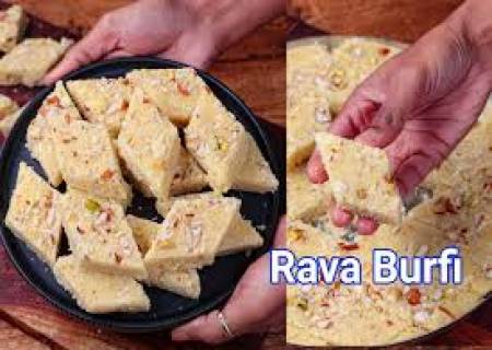 ரவா பர்பி.