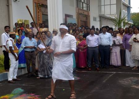 விருதுநகர் மாவட்ட ஆட்சியர் அலுவலக வளாகத்தில் சமத்துவ பொங்கல் நிகழ்ச்சி.