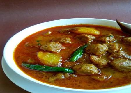சோயா உருளைக்கிழங்கு குருமா.
