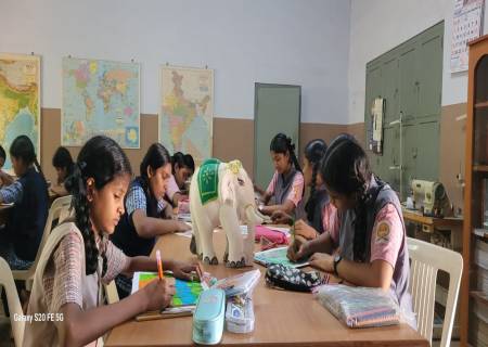 ஆகஸ்ட் - 12 ,யானைகள் தின விழா முன்னிட்டு ,மாணவர்களிடையே விழிப்புணர்வு ஏற்படுத்த ஒவியப் போட்டிகள்.