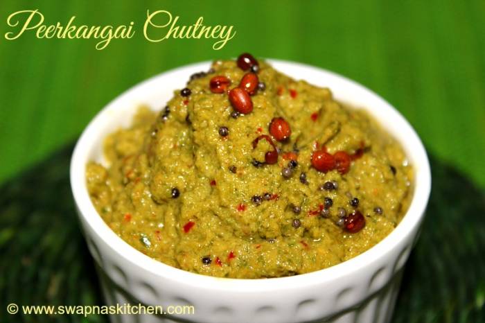 பீர்க்கங்காய் சட்னி