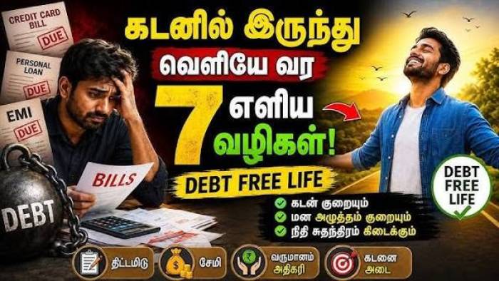 கடனில் இருந்து வெளியே வர 7 எளிய வழிகள்.